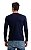 Camiseta elastano manga longa azul marinho super skinny - Imagem 4