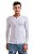 Camiseta elastano manga longa branco super skinny - Imagem 1