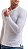 Camiseta elastano manga longa branco super skinny - Imagem 4