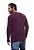 Camiseta henley portuguesa manga longa vinho - Imagem 3
