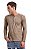 Camiseta henley portuguesa manga longa bege - Imagem 2
