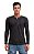 Camiseta henley portuguesa manga longa grafite - Imagem 1