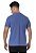 Camiseta henley slim fit azul royal mesclado - Imagem 3