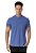 Camiseta henley slim fit azul royal mesclado - Imagem 1