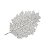 Lugar Americano Leaf Prata 57cm - Mimo Style - Imagem 1