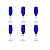 Conjunto com 6 Taças para Champanhe em Cristal Elisa Cobalto 220ml - Imagem 3