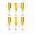 Conjunto com 6 Taças para Champanhe em Cristal Elisa Topázio 220ml - Imagem 2