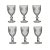 Conjunto com 6 Taças de Vidro Transparente 340ml - Imagem 1