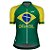 Conjunto Ciclismo Bike Feminino Asw Brasil Verde Amarelo - Imagem 2