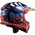 Capacete Ls2 Motocross Cross Mx437 Xcode Vermelho Azul - Imagem 6