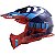 Capacete Ls2 Motocross Cross Mx437 Xcode Vermelho Azul - Imagem 2