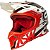 Capacete Motocross Cross ASW Fusion 2 Blade Branco Vermelho - Imagem 1