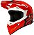 Capacete Motocross Cross ASW Core Legacy Vermelho Preto - Imagem 1
