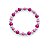 Colar pet de luxo rosa e pink - Imagem 1