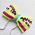 Laço tiara pet neon com lantejoulas coloridas - Imagem 3