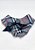 Bandana pet xadrez de flanela com laço preto - Imagem 4