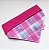Bandana para pet Xadrez pink - Dupla face - Imagem 3