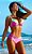 Calcinha de Biquíni Duas Tiras Sal da Maré, Modelo Bia, Rosa com Neon, Peça Avulsa - Imagem 1