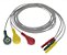 Eletrodo de ECG IEC com 3 fios para Mecta (vermelho, verde e amarelo) - 9011-0001-02 - Imagem 1
