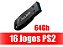 Pen Drive 64Gb USB 3.0 Com 16 Jogos Para PS2 com OPL - Imagem 1