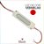 Módulo LED Cob 7050 12v 2,4w Lente 160º Vermelho IP66 Interno/Externo 6 Leds - Imagem 1