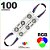 100 Modulos de 3 Led RGB com lente Injetado SMD CHIP 6060 12v IP67 Interno e Externo a Prova d'agua - Imagem 1