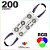 200 Modulo de 3 Led RGB com lente Injetado SMD CHIP 6060 12v IP67 Interno e Externo a Prova d'agua - Imagem 1