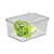Organizador De Salada Com Tampa Cinquetti, Cinquetti, Saladeira Com Tampa E Escorredor Interno, Incolor, Produzido Com P - Imagem 1