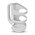 Porta Óleo De Cozinha Branco Cinquetti, Suporte Para Garrafa De Óleo De Cozinha, Branco, Design Com Alças Funcionais, Ga - Imagem 1
