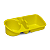 Organizador De Pia Amarelo Cinquetti, Porta Sabão, Esponja E Detergente, Amarelo, Facilidade E Organização Na Cozinha, P - Imagem 1