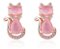 Brinco de Gato Quartzo Rosa - Imagem 1