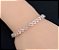Pulseira Cristal De Diamante Em Prata Ou Ouro - 16 cm - Ouro - Imagem 4