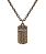 COLAR CRUCIFIXO RUSTICO EM BRONZE - Imagem 1