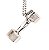Colar com halter vip aço inoxidável - Imagem 1