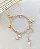 Pulseira  glamour gym banhada a ouro - Imagem 2