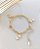 Pulseira  glamour gym banhada a ouro - Imagem 1