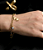 Pulseira glamour gym banhada a ouro - Imagem 3