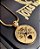 Colar com pingente anilha luxury cravejado banhado a ouro - Imagem 3