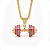 Colar halter supreme luxury pink gold - Imagem 1