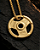 Colar com pingente anilha raiz banhada a ouro - Imagem 2