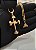 Colar com pingente crucifixo maromba banhado a ouro - Imagem 4