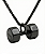 COLAR COM PINGENTE HALTER DECAGONAL BLACK - Imagem 2