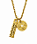 COLAR COM PINGENTE BODYBUILDING LIFE STYLE BANHADO A OURO - Imagem 1
