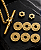COLAR COM PINGENTE HALTER ELITE DESMONTAVEL BANHADO A OURO - Imagem 4