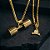 COLAR COM PINGENTE HALTER MONSTER BANHADO A OURO - Imagem 5