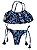Biquíni cropped babado floral - Imagem 1