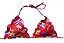 Biquíni Ripple Vermelho Floral - Imagem 3