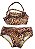 Biquíni Cropped Infantil Animal Print Cléo - Imagem 1