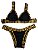 Biquíni Crochê Dupla Face Preto e Animal Print - Imagem 5