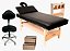 MACA PARA ESTÉTICA E SPA COM REGULAGEM DE ALTURA E CABECEIRA RECLINAVEL - ALPES - ESCADA + CARRINHO - Imagem 1